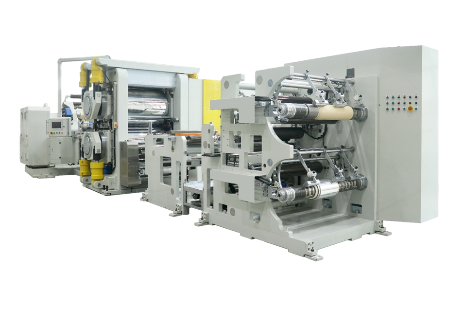 Calendering and slitting